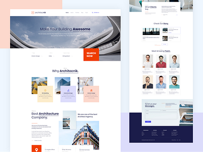 Architecture & Interior Agency Landing Page