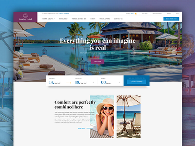 Booking & Hotel WordPress Theme - Hotel WP booking hotel ui ux wordpress