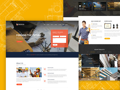 Construction Website Ui | MegaBuilder WordPress Theme architecture construction engineering industrial interior theme ui ux web website wordpress