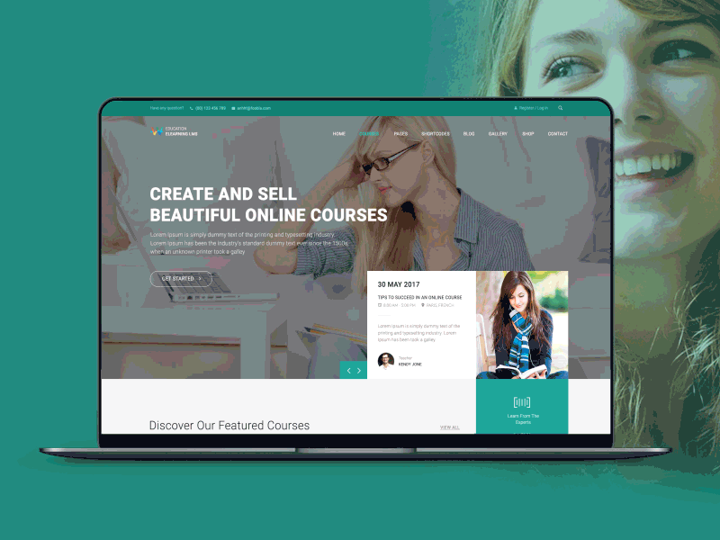 Education Website - WordPress Theme