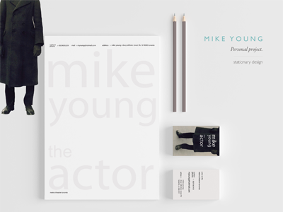 Mike Young business card identity logo memo visual