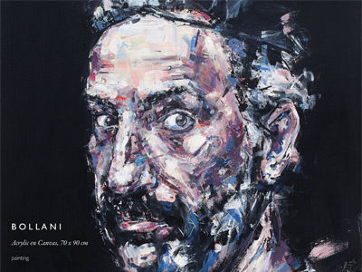 Stefano Bollani acrylic art bollani canvas musician on painting portrait stefano