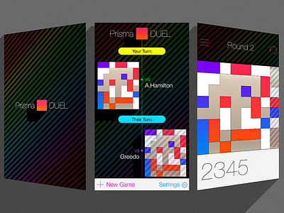 PrismaDUEL: Launch to Gameplay default game gradients helvetica ios 7 iphone long shadow menu pearl video game
