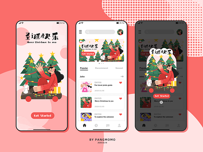 Merry Christmas 圣诞 design flat illustration ui