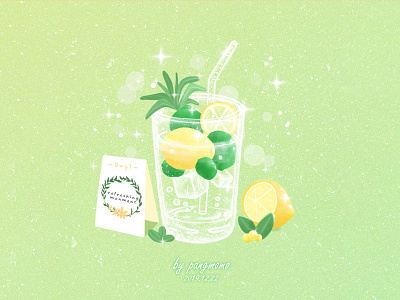 柠檬汽水 drinks delicious design drinks illustration