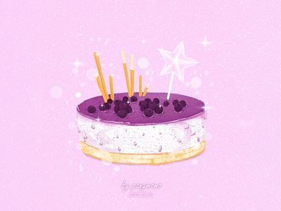 蓝莓蛋糕  Blueberry cake