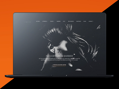 School of Hairdressing Web Design and Development animation beauty black and orange black and white clean design hair hair care hair cut hair salon hair style hair stylist hairdresser hairdressing hairdressing school html 5 modern design orange photography