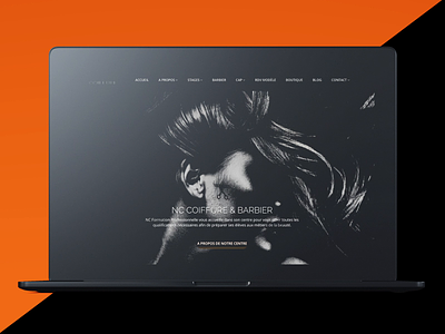 School of Hairdressing Web Design and Development animation beauty black and orange black and white clean design hair hair care hair cut hair salon hair style hair stylist hairdresser hairdressing hairdressing school html 5 modern design orange photography