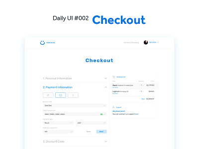 Daily UI #002 – Checkout