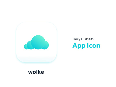 Daily UI #005 – App Icon app challenge clean cloud daily dailyui design gradient icon minimal