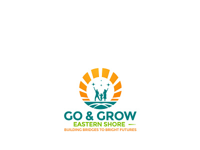 Go and Grow logo bright fameli bright future building bridge go and grow