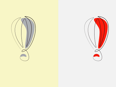 Air balloon - 1 line design hot air ballon illustration minimal oneline