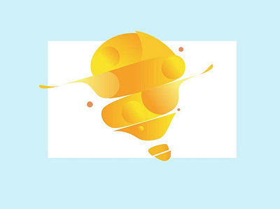 Abstract Air-balloon abstarct design gradient hot air ballon illustration logo logodesign yellow