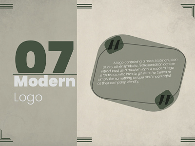 Portfolio_Moder_Logo branding composition cover design graphic design guideline illustration logo moder style vector