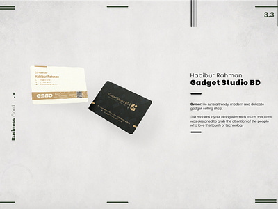 Gadget Studio BD Business Card