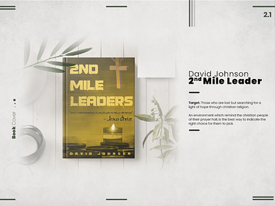2nd Mile Leaders Book Cover book branding church composition cover design graphic design guideline guidence illustration logo print religion simple vector yellow