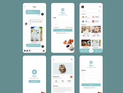 Mipet App design graphic design ui ux web website