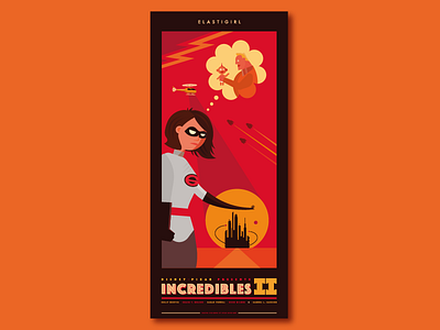Incredibles 2 Poster Series - No.2 art design disney graphic design illustration pixar poster the incredibles