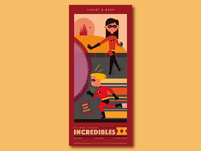 Incredibles 2 Poster Series - No.3 art design disney graphic design illustration pixar poster the incredibles