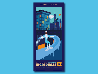 Incredibles 2 Poster Series - No.4 art design disney graphic design illustration pixar poster the incredibles