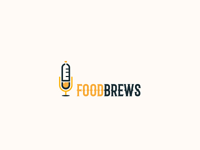 FOODBREWS design drink drinks logo flat food app food logo graphic design icon illustration illustrator juice logo logo minimal typography vector
