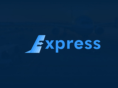 express vs 2 air cargo airplane branding cargo logo design express flat graphic design icon illustrator logo minimal typography vector