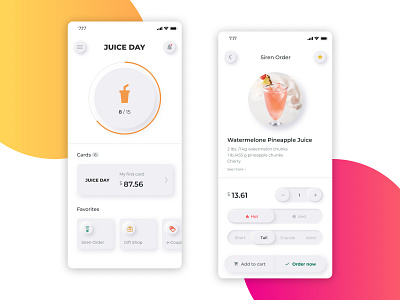 Juice Day fun ui design uxdesign