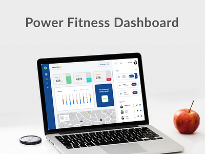 Power Fitness Dashboard branding fitness ui ui design uxdesign