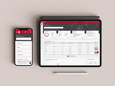 RedInk, IT Business Management Dashboard branding ui design uxdesign