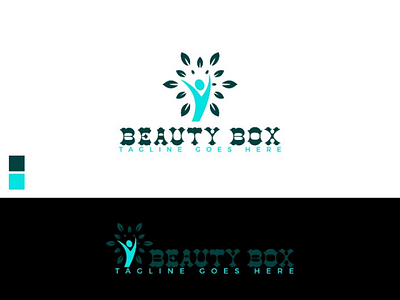 Beauty Box Logo brand logo branding business card flyer logo