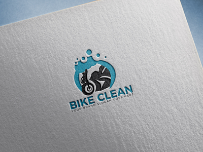 Bike Clean brand logo branding logo corporate logo flat logo iconic logo minimalist logo smart logo