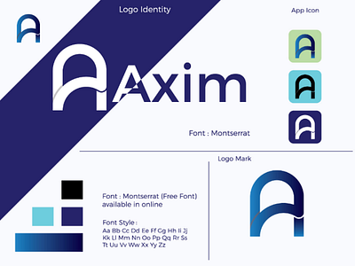 Axim Logo brand logo branding branding logo business logo corporate logo flat logo flatdesign flyer gif graphic graphic designer iconic logo illustration letter logo logo design logo maker logomaker logomark minimalist logo typedesign