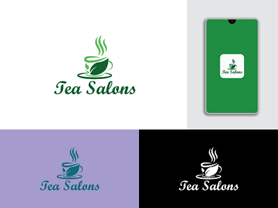 Tea Salons Logo brand logo branding business logo corporate logo flat logo flatdesign gif graphic graphic designer iconic logo illustration letter logo logo design logo maker logomaker logomark minimalist logo typedesign