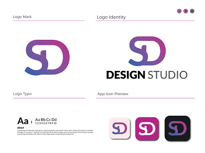 Design Studio brand logo branding business logo corporate logo flat logo flatdesign graphic designer iconic logo logomaker minimalist logo