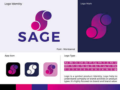Sage Logo brand logo branding business logo corporate logo flat logo flatdesign iconic logo letter logo logomaker minimalist logo