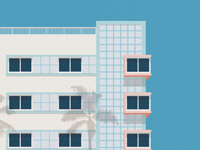 Starlite Hotel Miami Art Deco Architectural Print