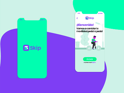 Skip - Mobility app app application bike cycling design ecology green icons illustration interface ios profile purple symbol ui design