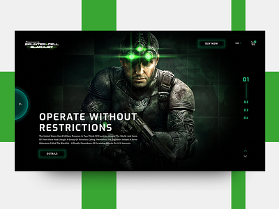 Splinter Cell landing page