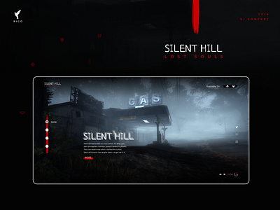 Silent Hill: Lost Souls Landing page concept concept design landing page ui webdesign