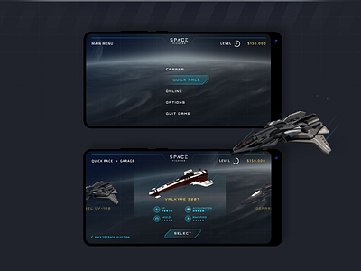 Space Fighter UI concept