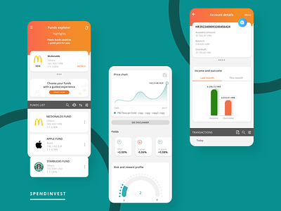 Spendinvest fund detail view chart design concept dashboard detail view fintech ios mobile statistcs ui ux