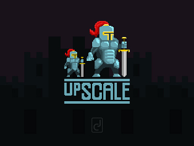 Upscale adobe art design drawing graphic knight logo photoshop pixel upscale
