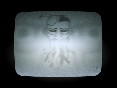 disconnected_ adobe art creepy design old photoshop spooky surreal technology tv
