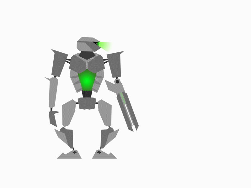 Laser robot - After Effects animation adobe after effect animation animation 2d art character animation character concept illustrator mecha motion graphics robot