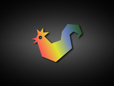 Cubist Chicken adobe art colour cubism design icon illustration illustrator logo shape vector