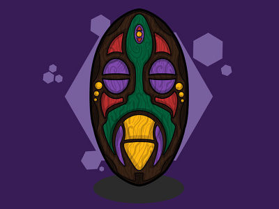 African Tribal Mask africa art branding creative design graphicdesign illustration logo mask