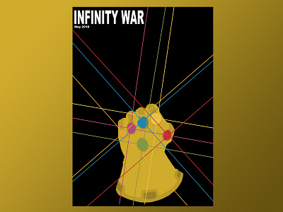 Infinity War Poster avengers illustration infinitywar marvel minimal movie poster