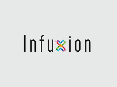 Infuxion Logo branding identity infuxion lettering logo logotype typography