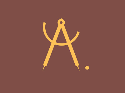 Logo A. a compass design logo