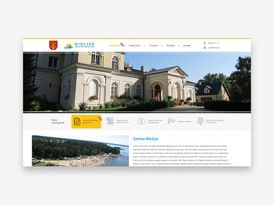 [Freeline] Web site for Nielisz city design place town ui yellow